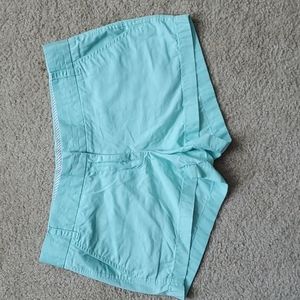 Mint green J. Crew chino shorts, size 8